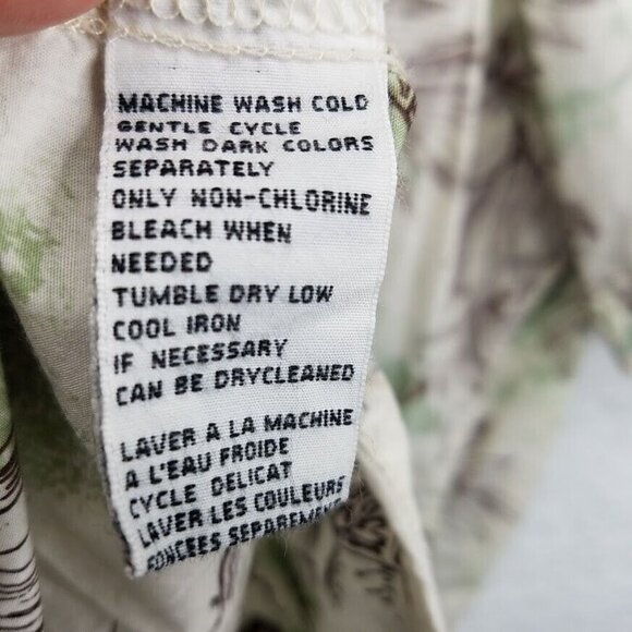 Tommy Bahama Shirt Mens Large Hawaiian Tropical Palm Trees Flowers Short Sleeve - Picture 5 of 11